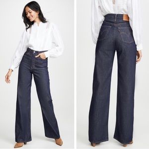 Levi’s Ribcage Wide Leg Jeans 25 High & Mighty Dark Wash